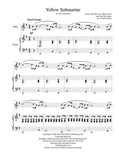 Yellow Submarine (arr. Samuel Stokes)