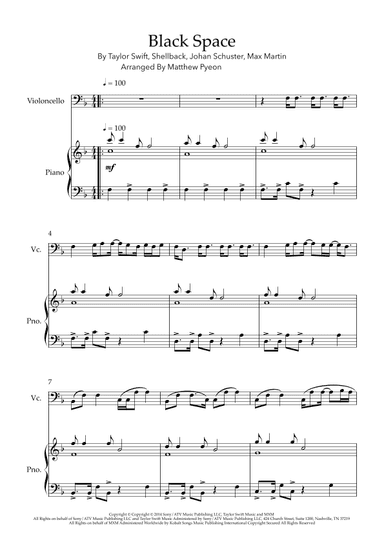 Blank Space (arr. Matthew pyeon)
