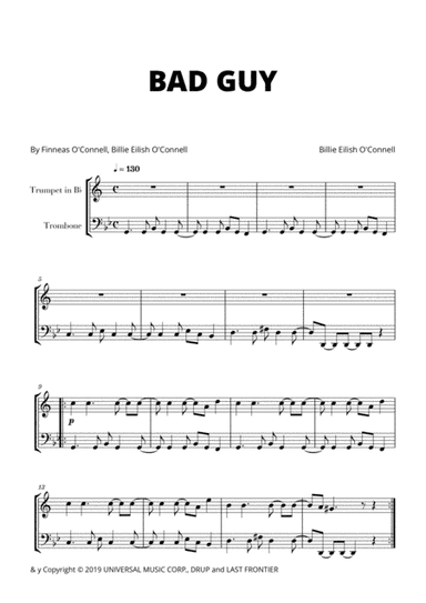 Bad Guy (arr. Cadenza Editions)
