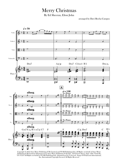 Merry Christmas (arr. Davi Rocha Campos)