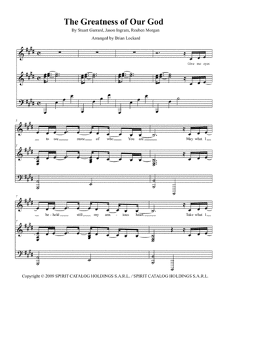 Greatness Of Our God The (arr. Brian Lockard)