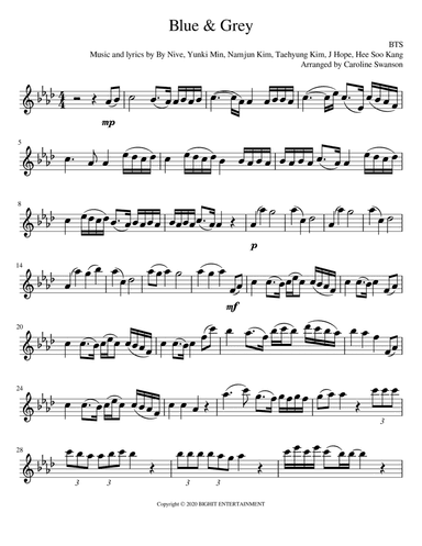 Blue & Grey (arr. Caroline Swanson)