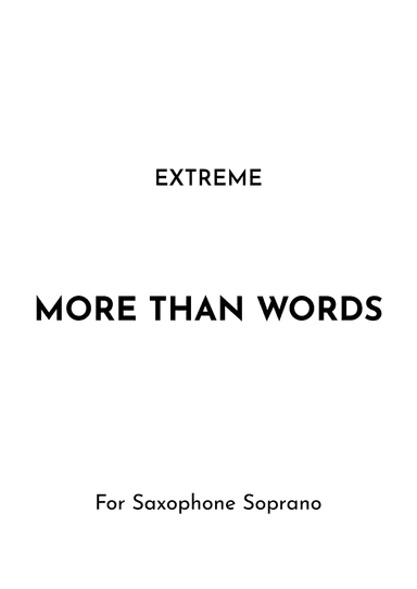 More Than Words (arr. Jireh J.)