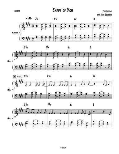 Shape Of You (arr. Tom Swennen)
