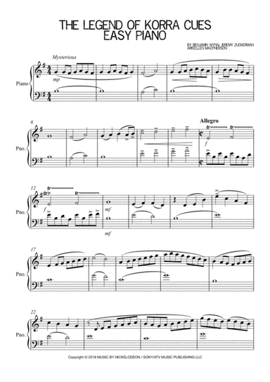 The Legend Of Korra Cues (arr. Ellen Macpherson)