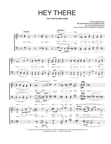 Hey There (arr. David Wright)