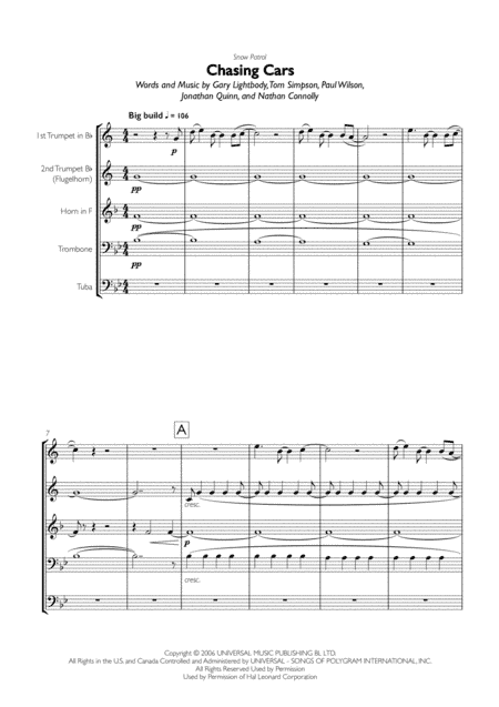 Chasing Cars (arr. Seb Skelly)