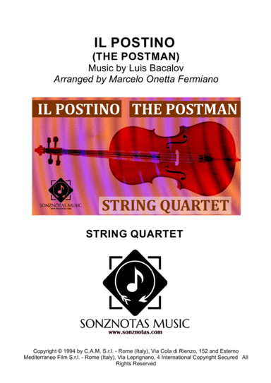 Il Postino (the Postman) (arr. Marcelo Onetta Fermiano)