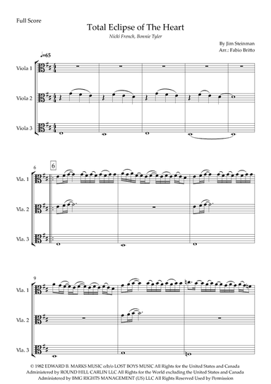Total Eclipse Of The Heart (arr. Fabio Britto)
