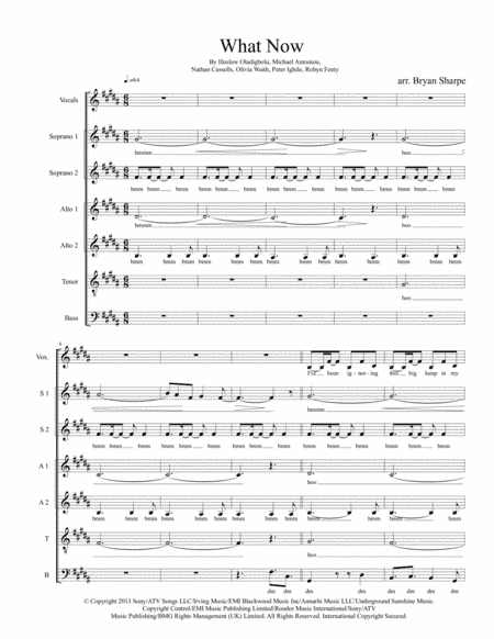 What Now (arr. Bryan Sharpe)