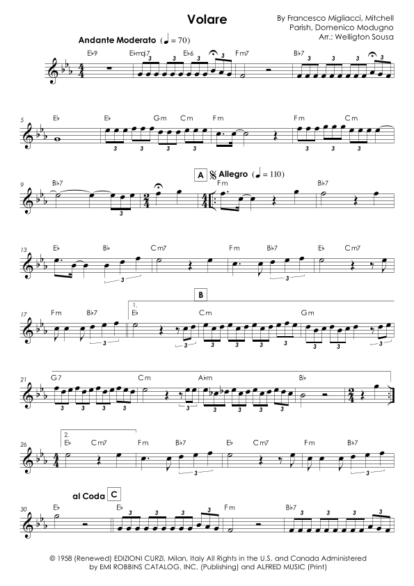 Volare (arr. Jose Welligton Sousa de Castro)