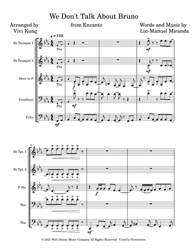 We Don't Talk About Bruno (arr. Vivian Kung)