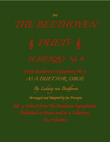 The Beethoven Duets For Oboe Scherzo No. 9 (arr. Joe Procopio)