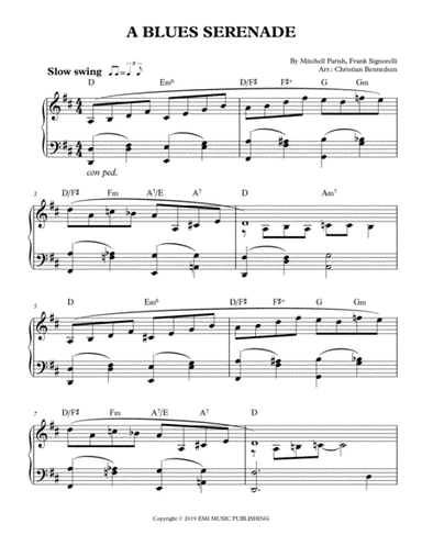 A Blues Serenade (arr. Christian Bennedsen)