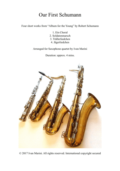 KINDERALBUM - Album for the Youth - for Saxophone Quartet (arr. Ivan Marini)