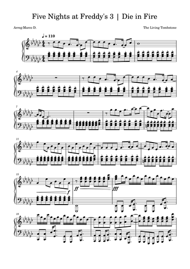 Die In A Fire (arr. Marco D.)