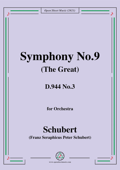 Schubert-Symphony No.9(The Great),D.944 No.3,for Orchestra (arr. MSM)