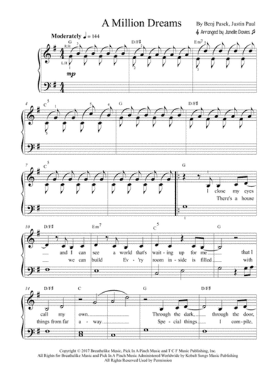 A Million Dreams (arr. Janelle Davies)