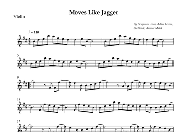 Moves Like Jagger (arr. Wesley S. SIlva)