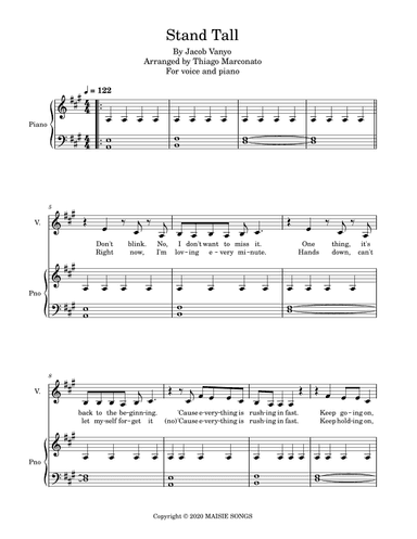 Stand Tall (arr. Thiago Marconato)