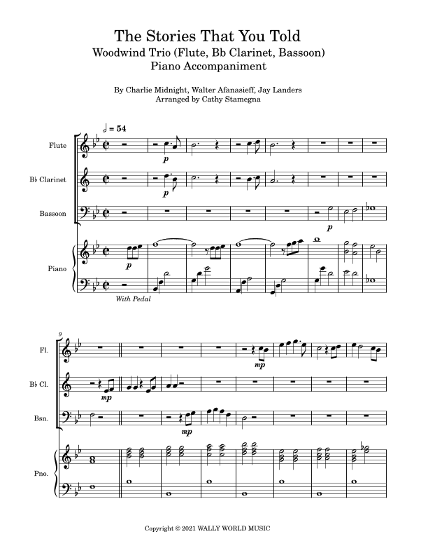 The Stories That You Told (arr. Cathy Stamegna)