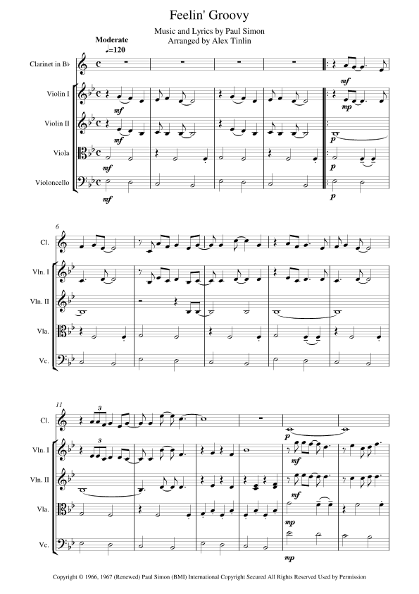 The 59th Street Bridge Song (feelin' Groovy) (arr. Alex Tinlin)