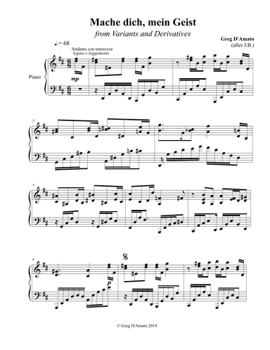 Mache dich, mein Geist