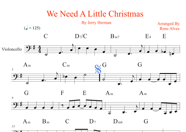 We Need A Little Christmas (arr. Rene Alves)