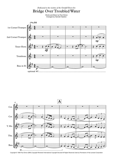 Bridge Over Troubled Water (arr. Hannah Hawken)