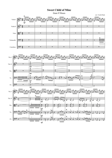 Sweet Child O' Mine (arr. Uesile Prado)