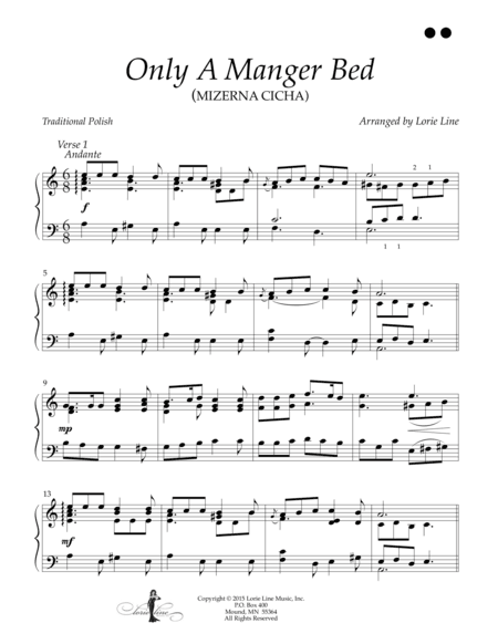 Only A Manger Bed (arr. Lorie Line)