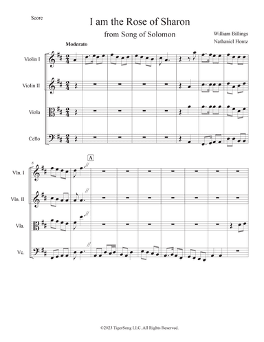 I am the Rose of Sharon (arr. Nathaniel Hontz)
