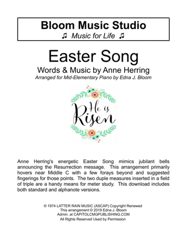 Easter Song Hear The Bells Ringing (arr. Edna J. Bloom)