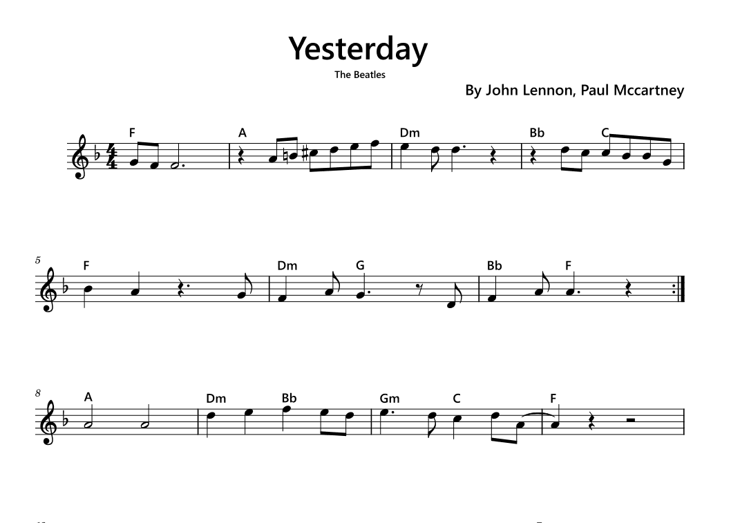 Yesterday (arr. Funtom)