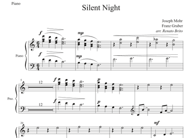Silent Night - For Small Orquestra (arr. Renato Brito - Piano part) (arr. Renato Brito)