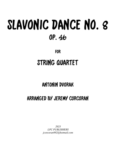 Slavonic Dance Op. 46 No. 8 (arr. Jeremy Corcoran)