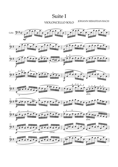 Cello Suite No.1 in G Major - Prelude (arr. Master music)