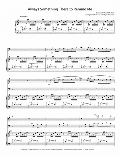 (there's) Always Something There To Remind Me (arr. Len Rhodes)