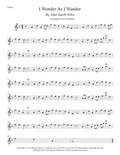 I Wonder As I Wander (arr. Kevin Busse)