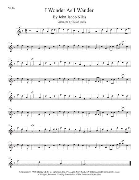 I Wonder As I Wander (arr. Kevin Busse)