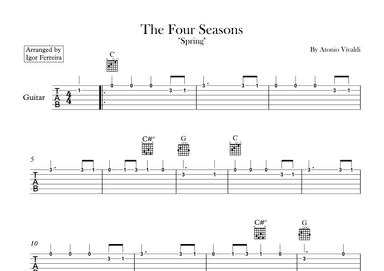 The Four Seasons - Spring - Allegro 1 (arr. Igor Ferreira)