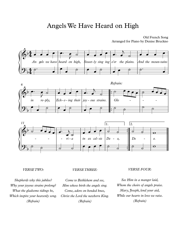 Angels We Have Heard on High (arr. Denise Bruckno)