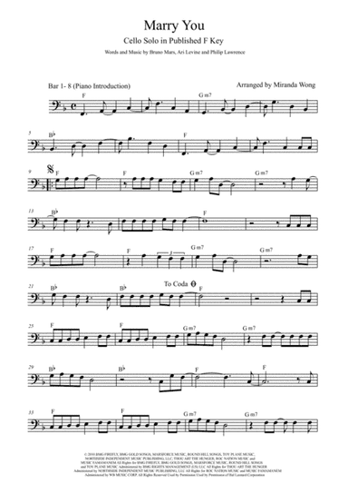 Marry You (arr. Miranda Wong)