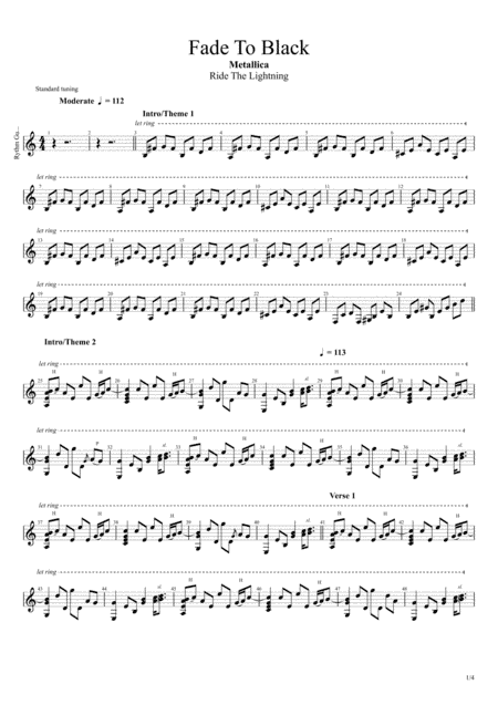 Fade To Black (arr. Hugo Neves)