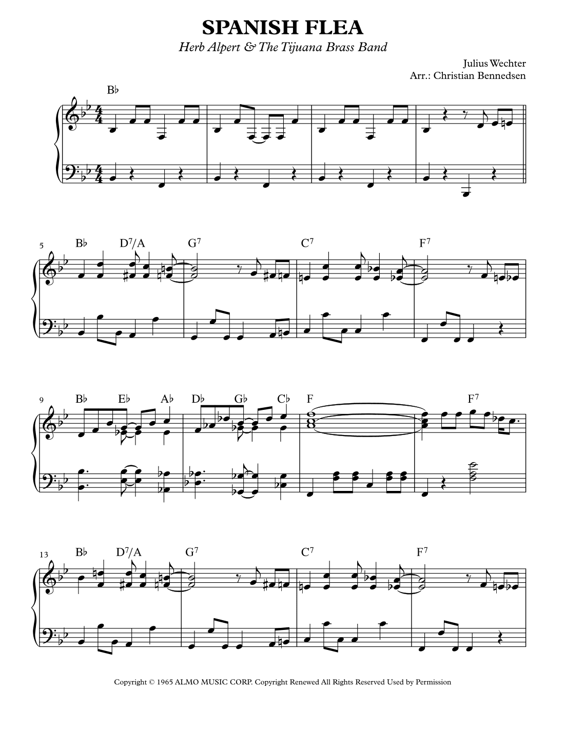 Spanish Flea (arr. Christian Bennedsen)