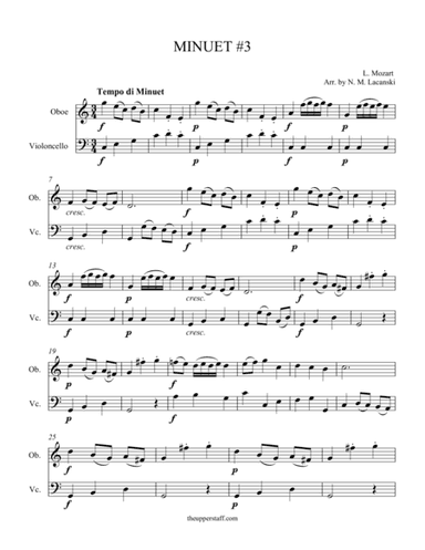 Minuet #3 (arr. Nick Lacanski)