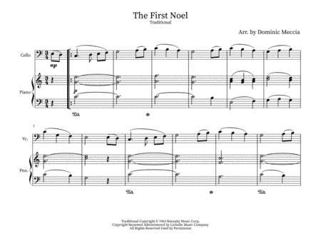 The First Noel (arr. Dominic Meccia)