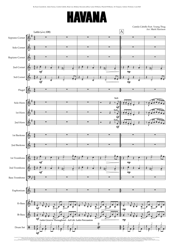 Havana (arr. Mark Harrison)