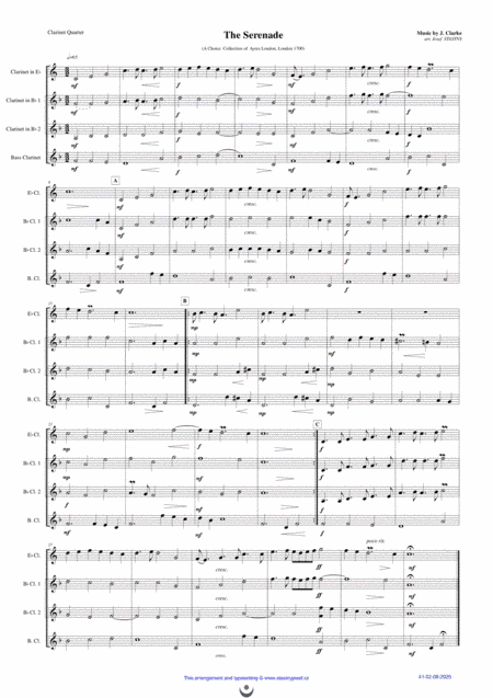 The Serenade (J. Clarke) (arr. Josef STASTNY)