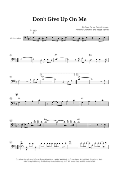 Don't Give Up On Me (arr. Marcos Soares)